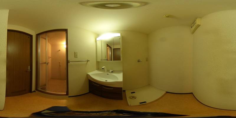 パノラマ画像洗面所