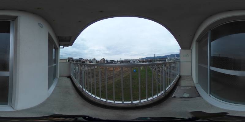 パノラマ画像バルコニー