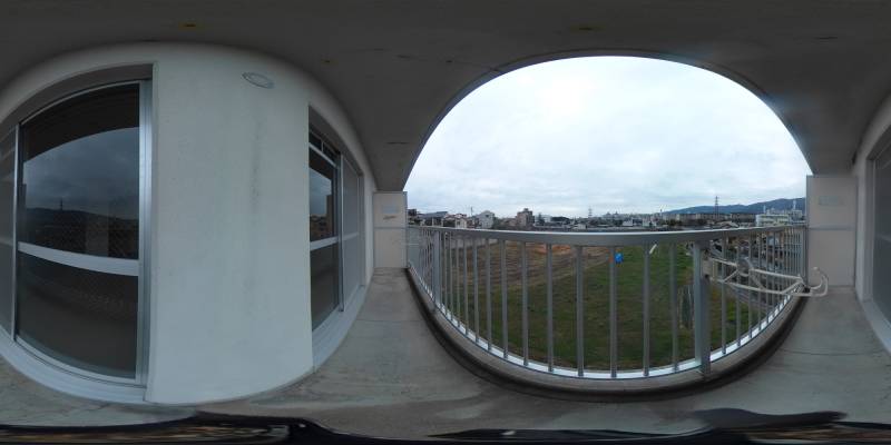 パノラマ画像バルコニー