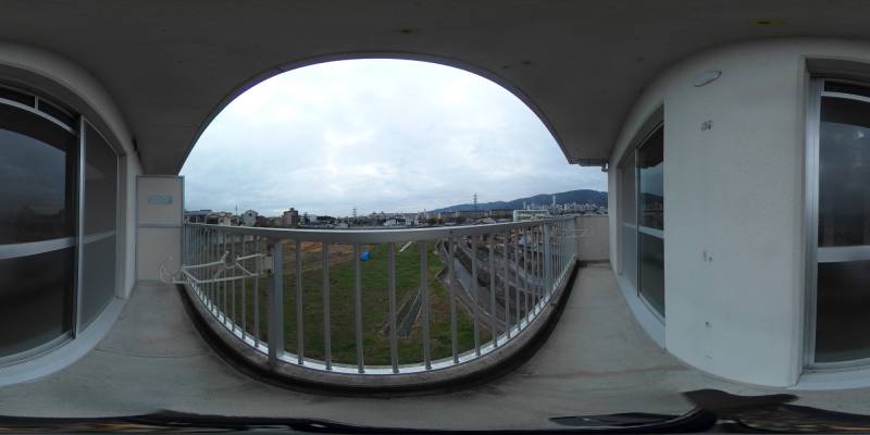 パノラマ画像バルコニー