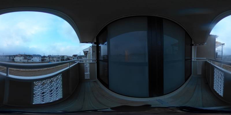 パノラマ画像バルコニー