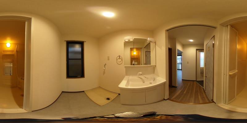 パノラマ画像洗面所