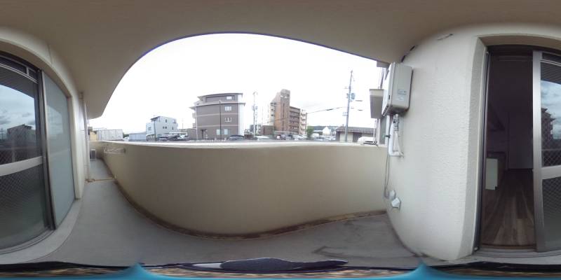 パノラマ画像バルコニー