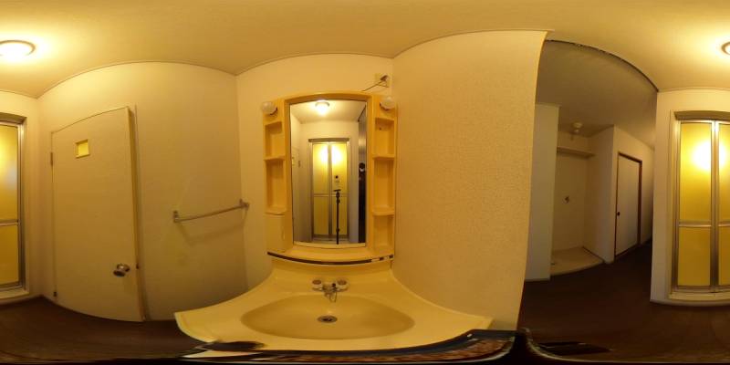 パノラマ画像洗面所