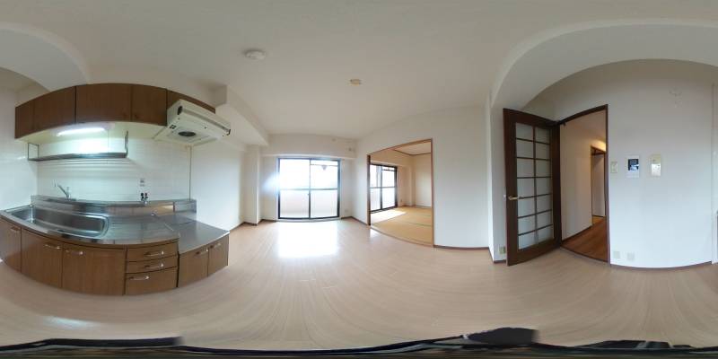 パノラマ画像キッチン