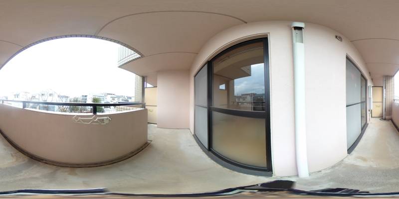 パノラマ画像バルコニー