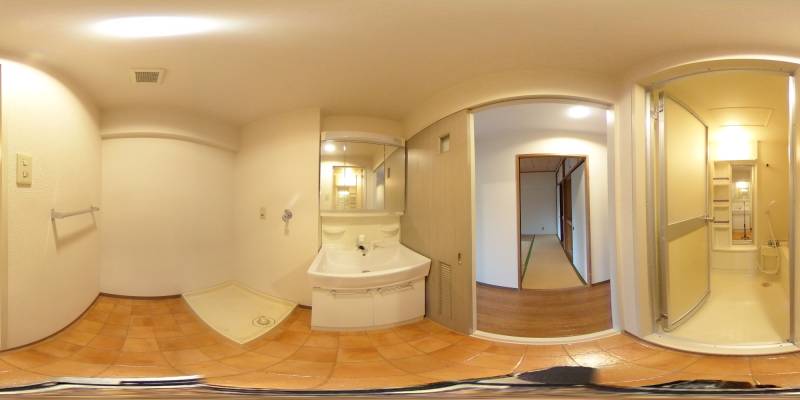 パノラマ画像洗面所