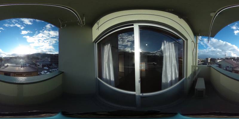 パノラマ画像バルコニー