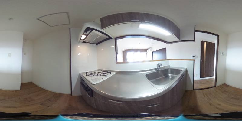 パノラマ画像キッチン