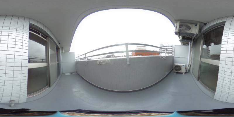 パノラマ画像バルコニー