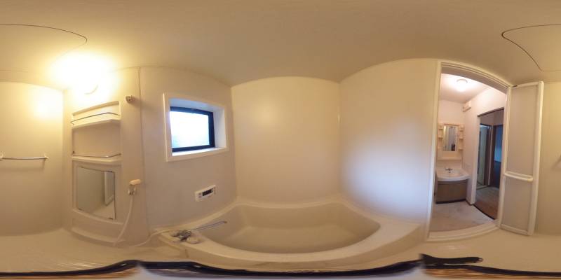 パノラマ画像バスルーム