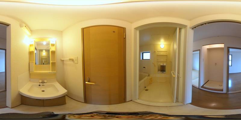 パノラマ画像洗面所