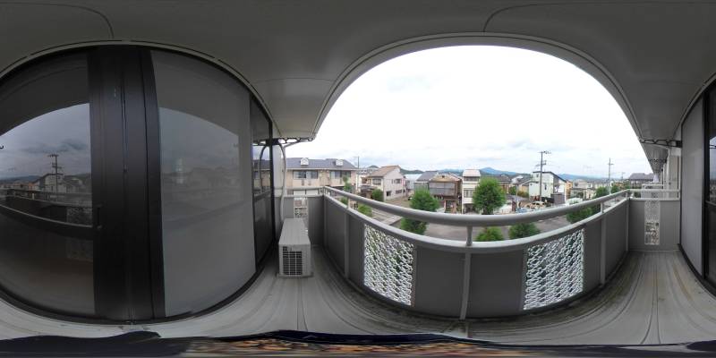 パノラマ画像バルコニー