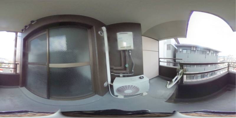 パノラマ画像バルコニー