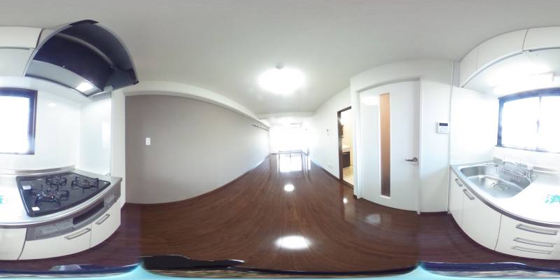 パノラマ画像キッチン