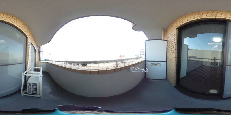 パノラマ画像バルコニー