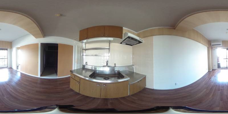 パノラマ画像キッチン