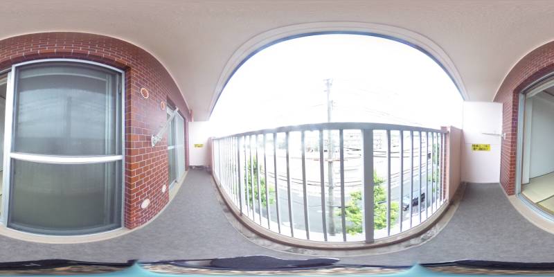 パノラマ画像バルコニー