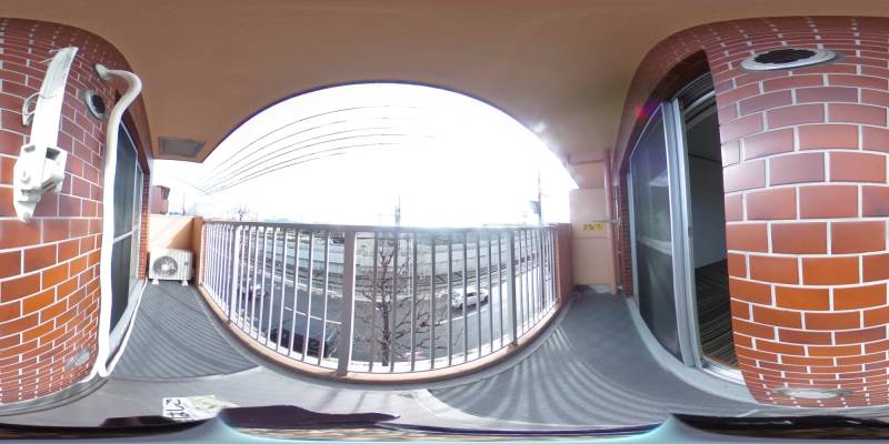 パノラマ画像バルコニー