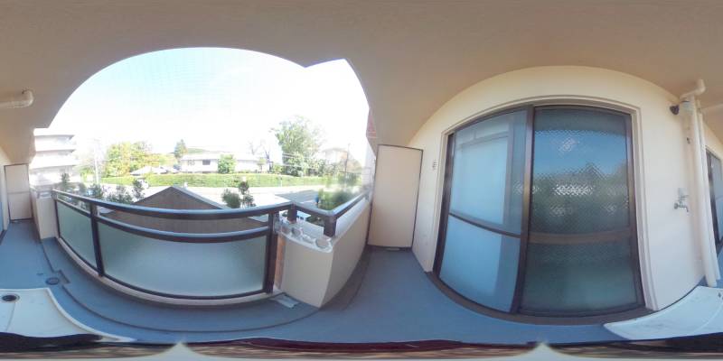パノラマ画像バルコニー