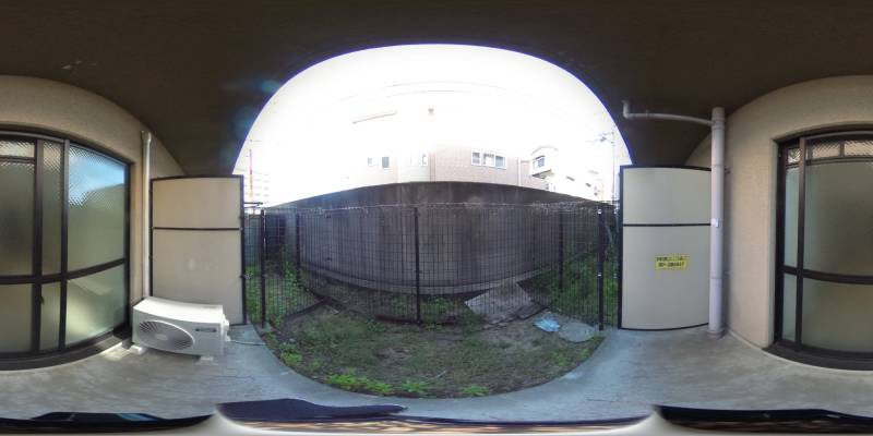 パノラマ画像庭