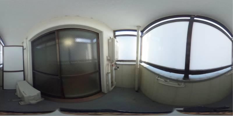 パノラマ画像バルコニー