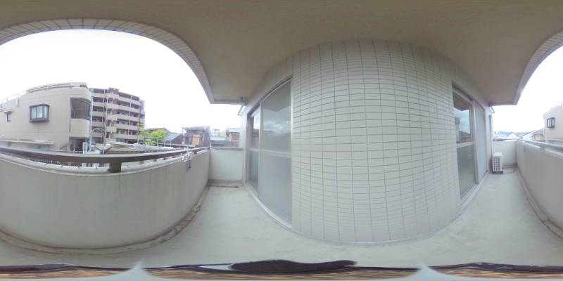 パノラマ画像バルコニー