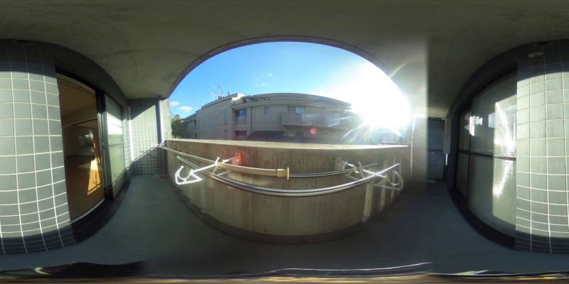 パノラマ画像バルコニー