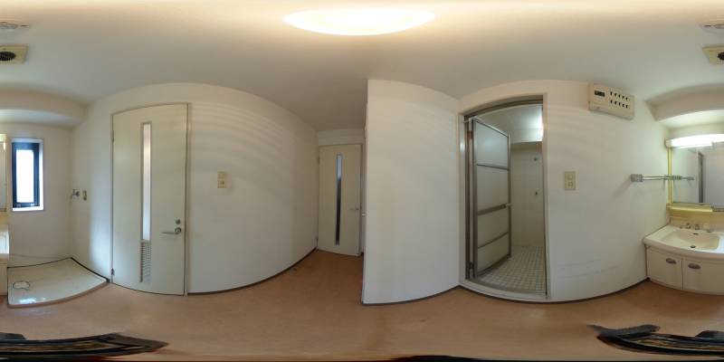 パノラマ画像洗面所