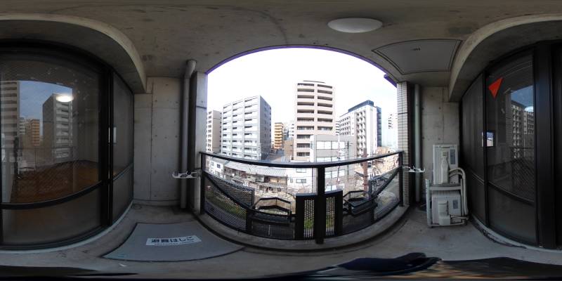 パノラマ画像バルコニー