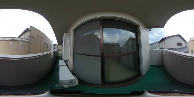 パノラマ画像バルコニー