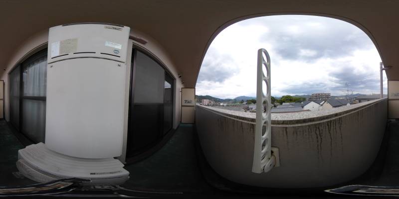 パノラマ画像バルコニー