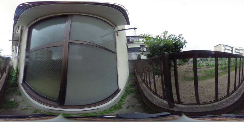 パノラマ画像バルコニー