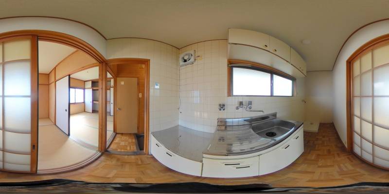 パノラマ画像キッチン