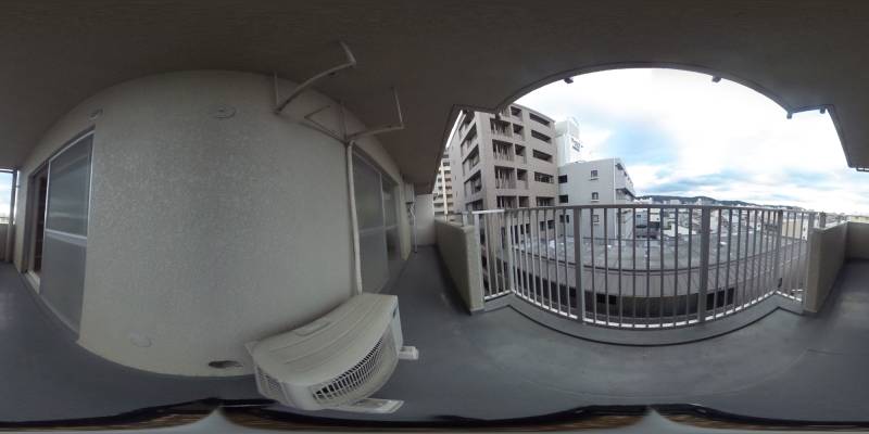 パノラマ画像バルコニー