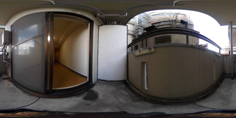 パノラマ画像バルコニー