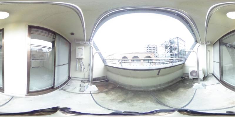 パノラマ画像バルコニー