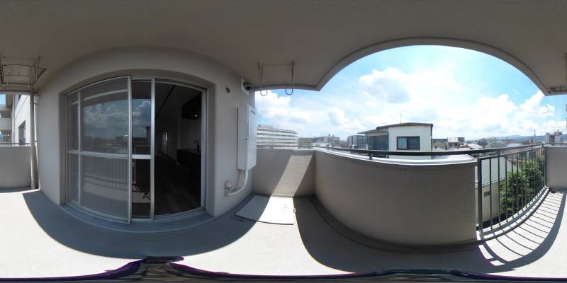 パノラマ画像バルコニー