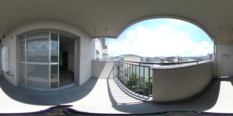パノラマ画像バルコニー