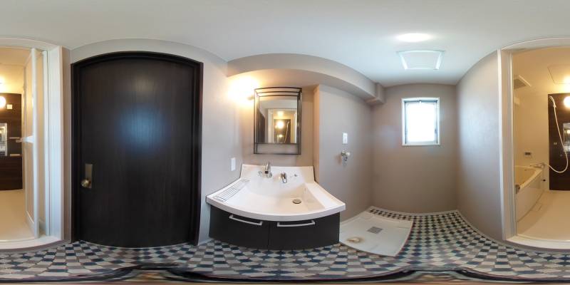 パノラマ画像洗面所