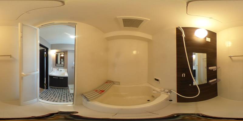 パノラマ画像バスルーム