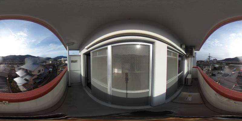 パノラマ画像バルコニー