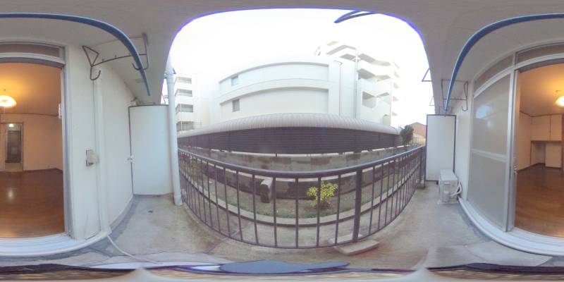 パノラマ画像バルコニー