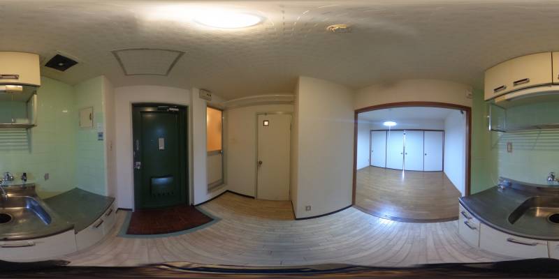 パノラマ画像キッチン