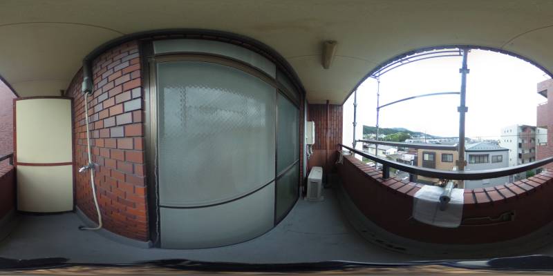 パノラマ画像バルコニー