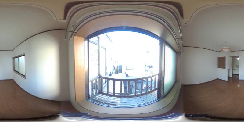 パノラマ画像バルコニー