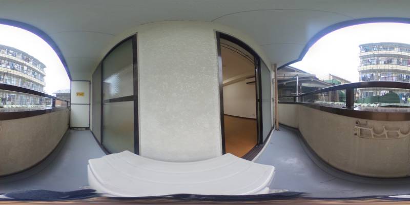 パノラマ画像バルコニー