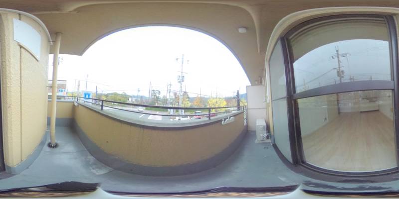 パノラマ画像バルコニー