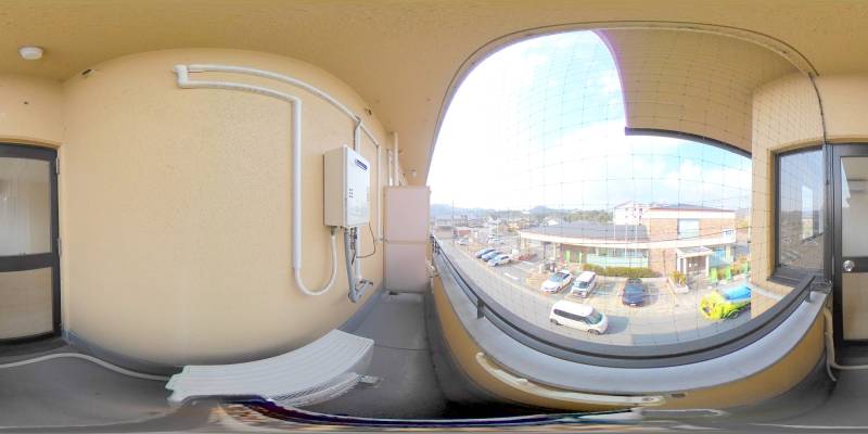 パノラマ画像バルコニー