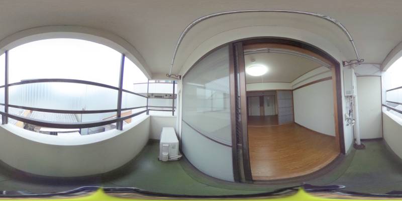 パノラマ画像バルコニー